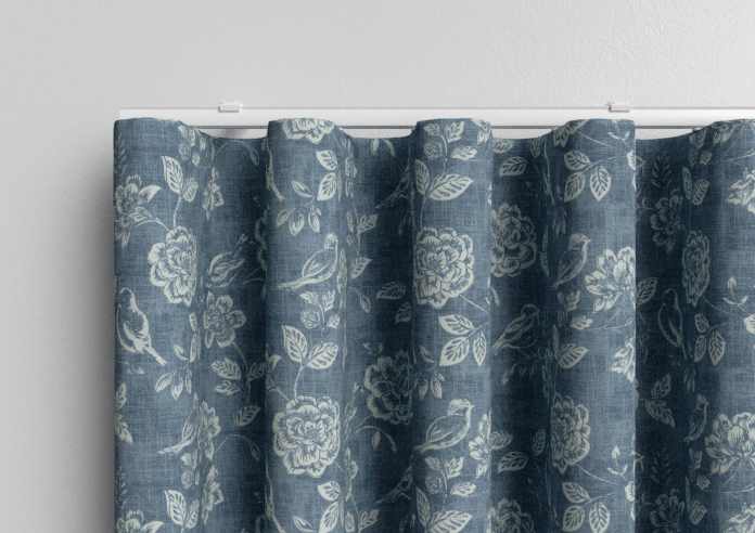 Bird Garden, Denim - Made to Measure Curtains - Image 13